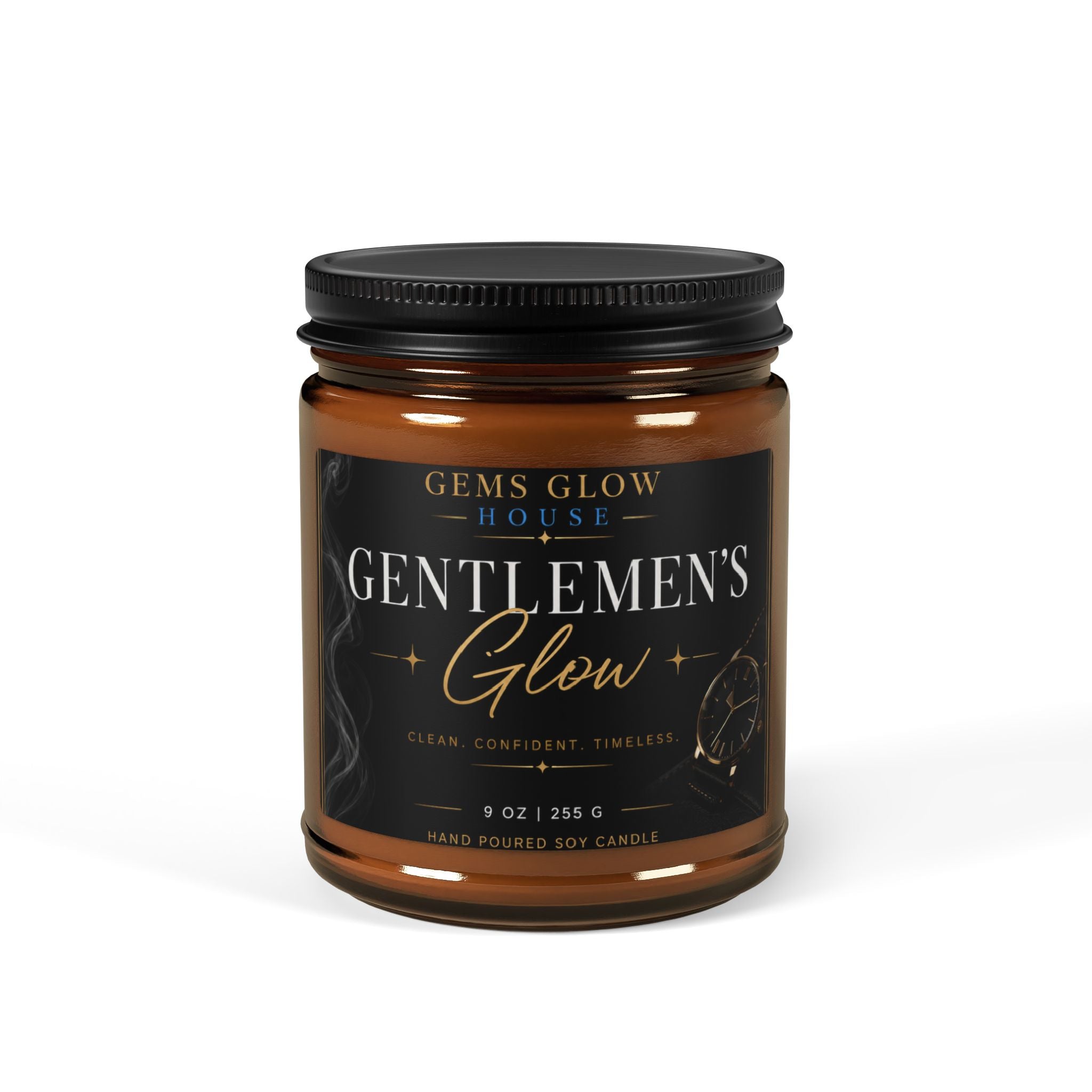 Gentlemen’s Glow Candle (Amber Jar)