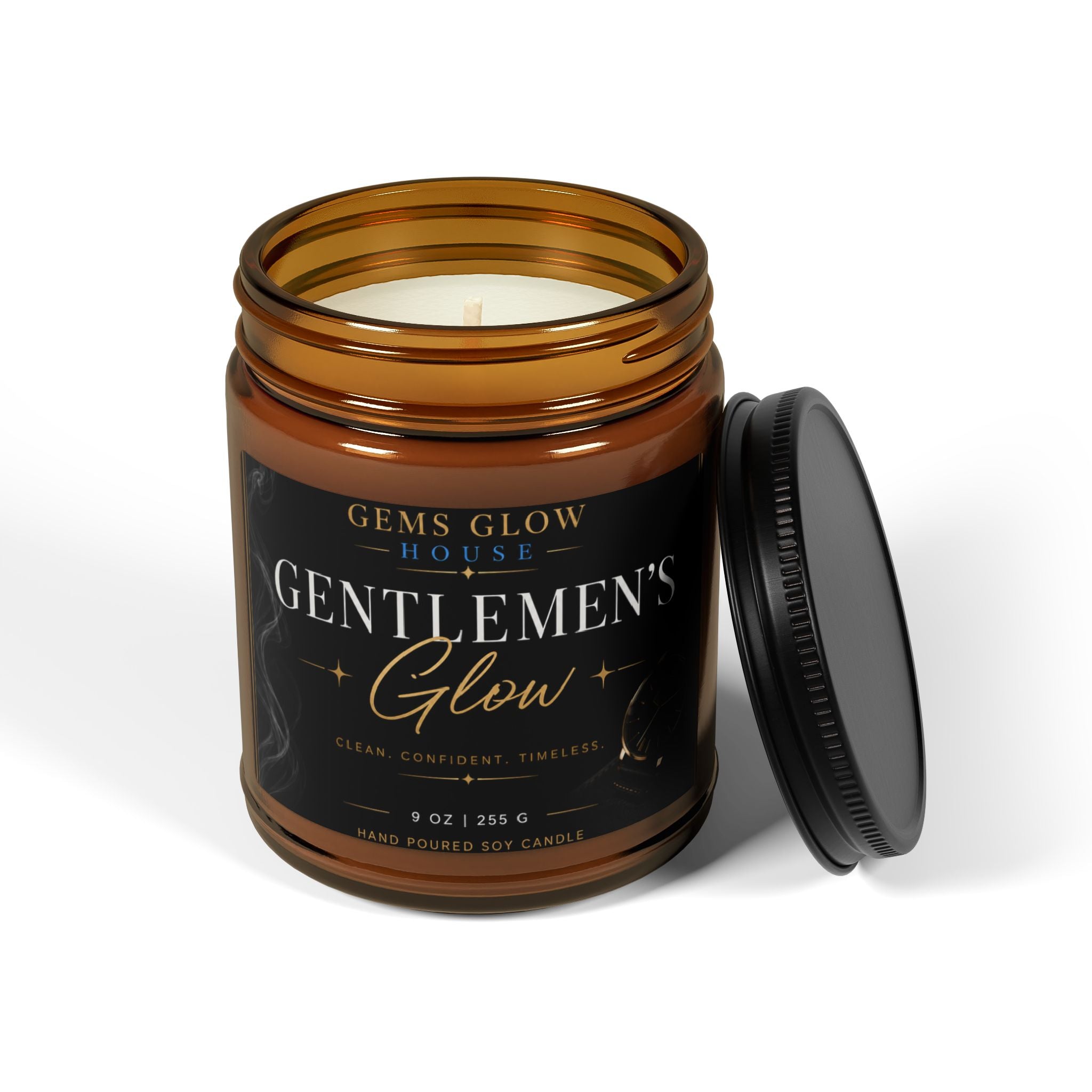Gentlemen’s Glow Candle (Amber Jar)