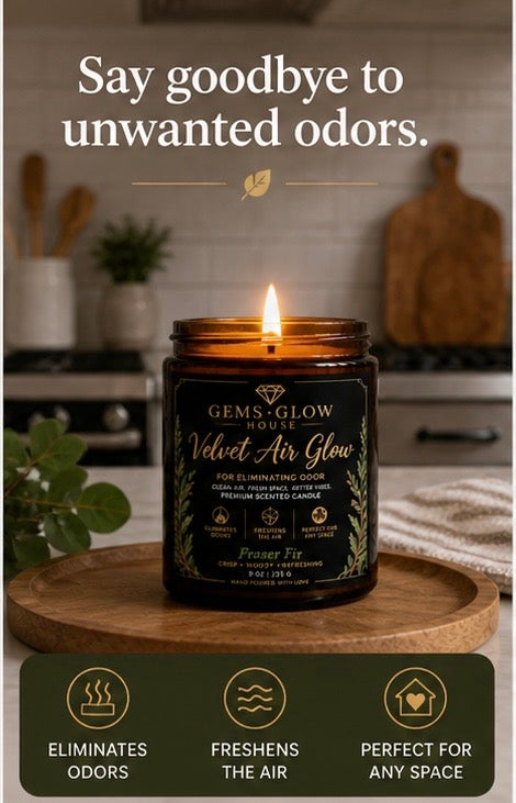 Velvet Air Glow | Odor Eliminating Luxury Candle